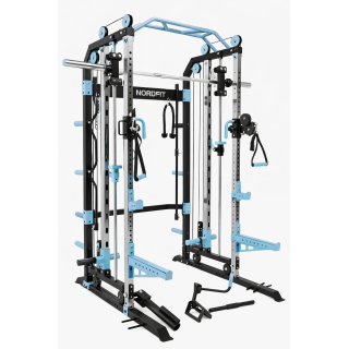 Kraftstation mit hellblauen Akzenten