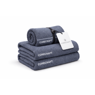 CoreCraft Handtücher Pack in dunklem blau-grau