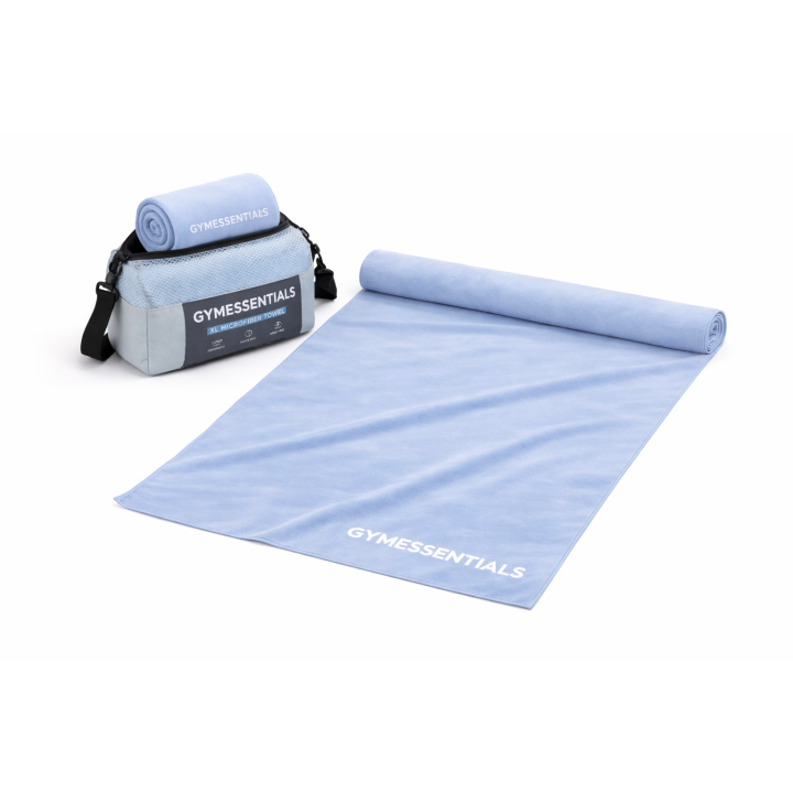 GymEssentials Mikrofaserhandtuch XL in Eisblau